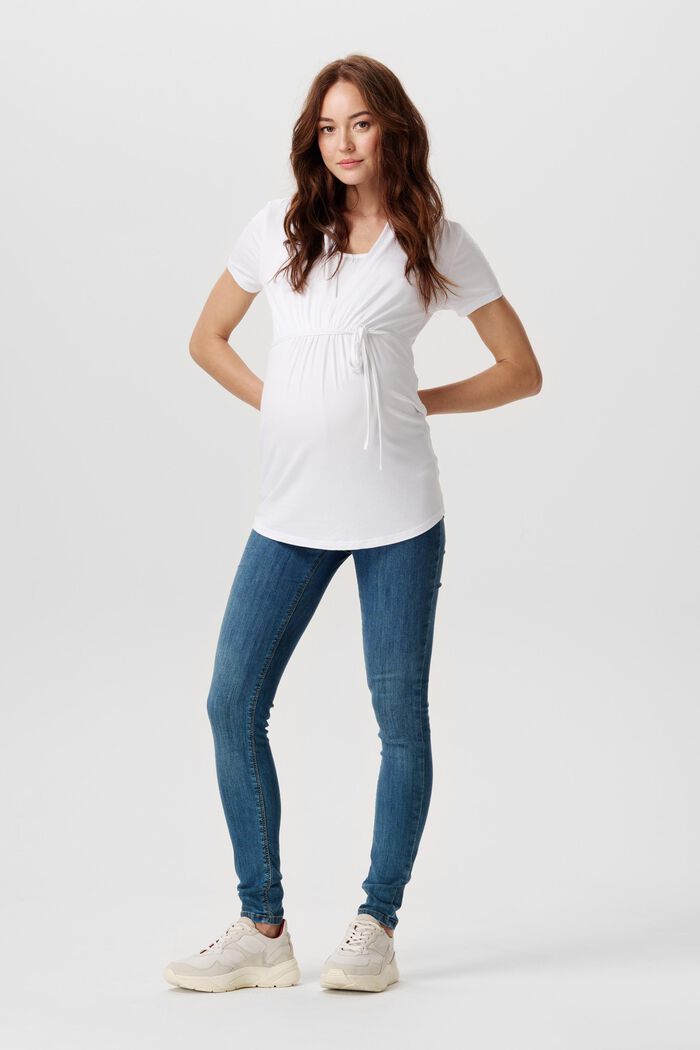 Tričko s funkcí kojení, LENZING™ ECOVERO™, WHITE, detail image number 1