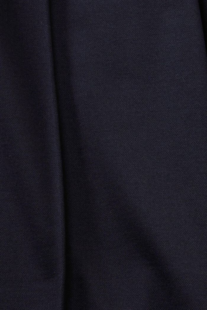 Tkané kalhoty se širokými nohavicemi, DARK BLUE, detail image number 6