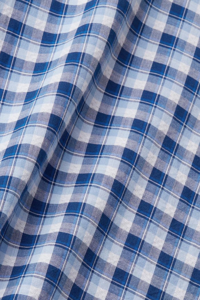 Kostkovaná košile z udržitelné bavlny, BLUE, detail image number 6