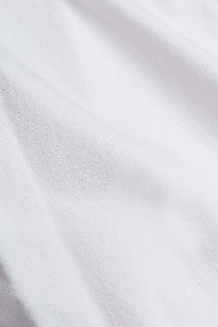 Košilová halenka s rýšky, ze 100% bavlny, WHITE, detail image number 4