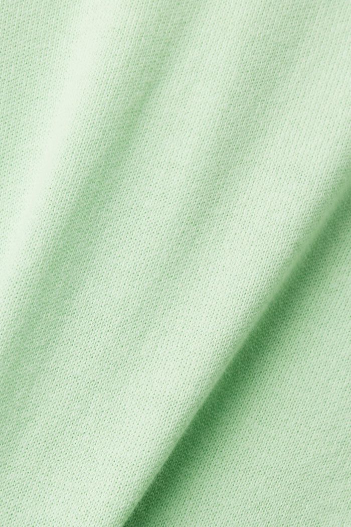 Bavlněný pulovr se špičatým výstřihem, CITRUS GREEN, detail image number 5
