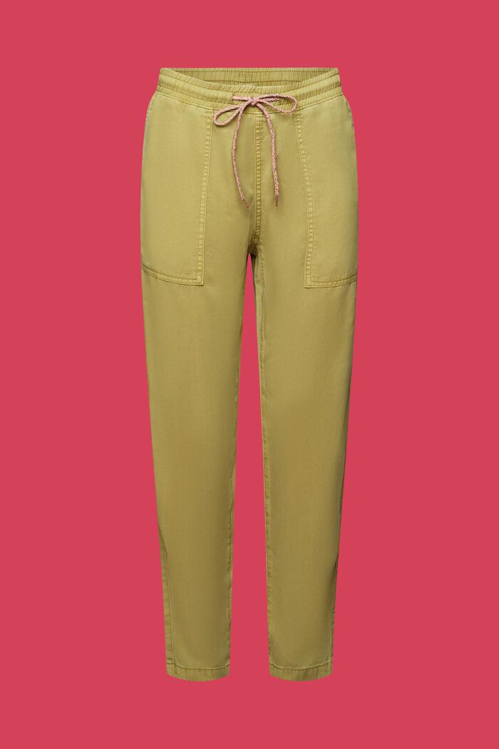 Kalhoty s elastickým pasem, PISTACHIO GREEN, detail image number 7