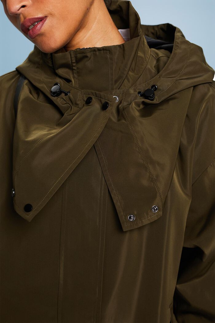 Kabát s odnímatelnou kapucí, KHAKI GREEN, detail image number 1