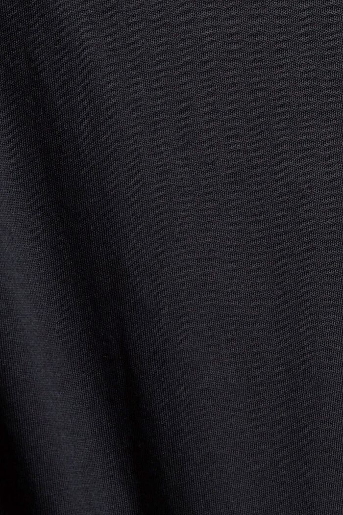 Tričko s dlouhým rukávem, 100% bio bavlna, BLACK, detail image number 4
