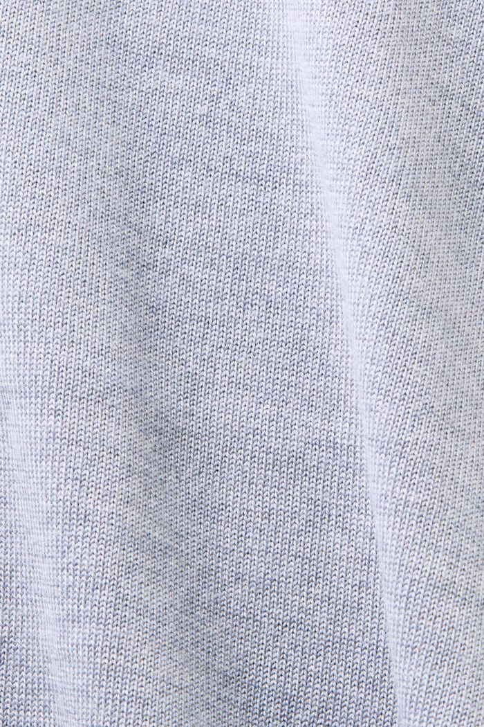 Vlněný pulovr s krátkým rukávem, LIGHT GREY, detail image number 5