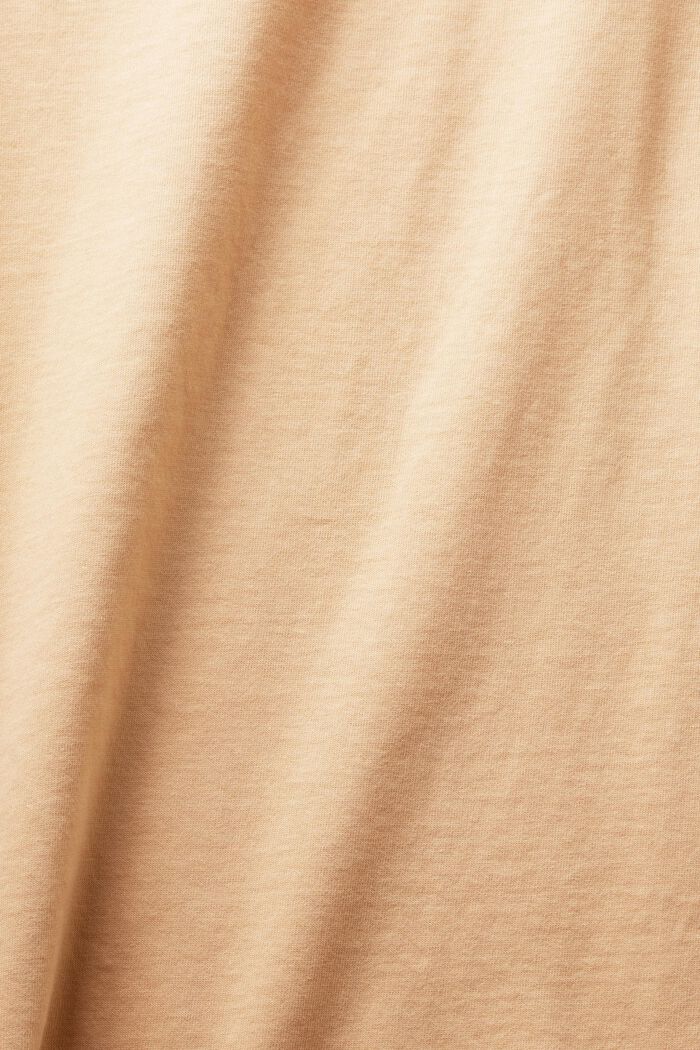 Tričko s dlouhými rukávy, bio bavlna, PASTEL ORANGE, detail image number 5