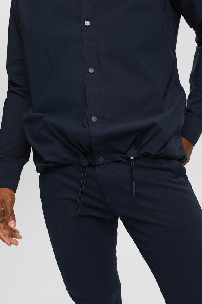 Košile s elastickou provlečenou šňůrkou, NAVY, detail image number 5