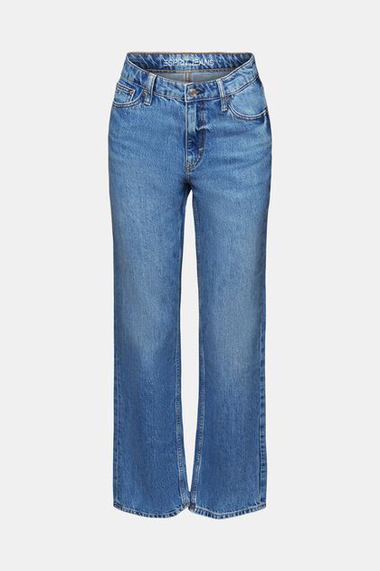 Retro džíny s rovnými straight nohavicemi a vysokým pasem