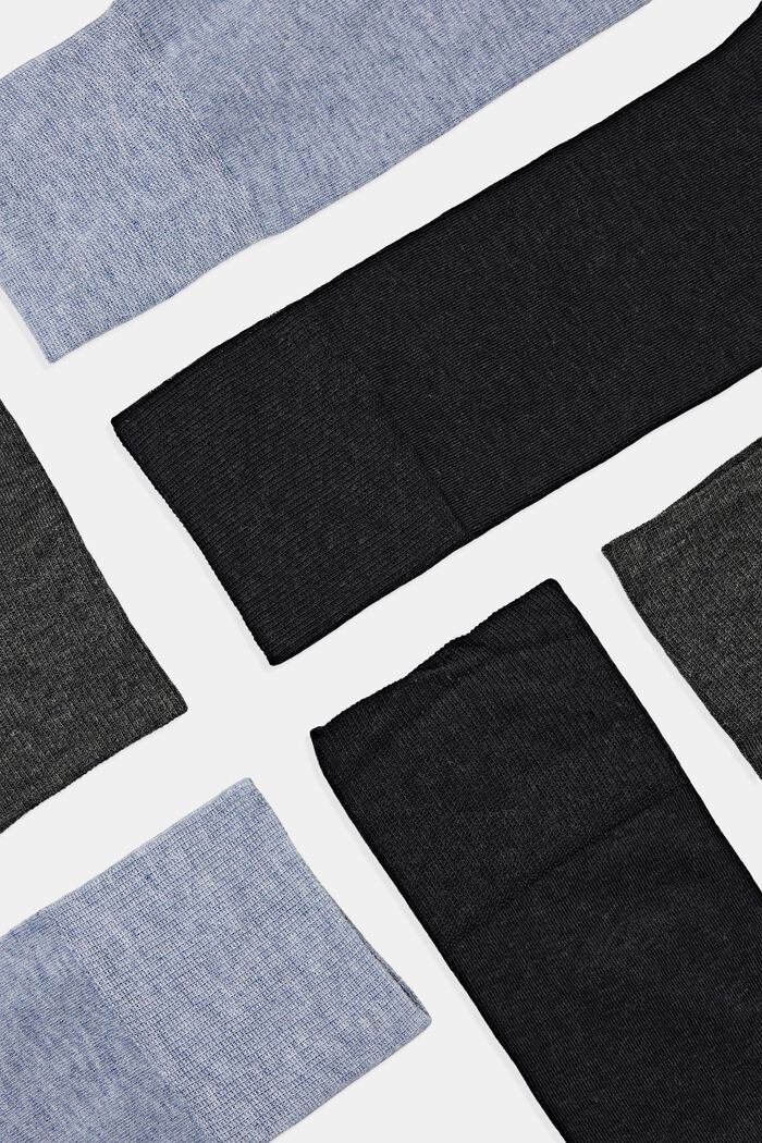 3 páry ponožek, bio bavlna, BLACK/BLUE, detail image number 2