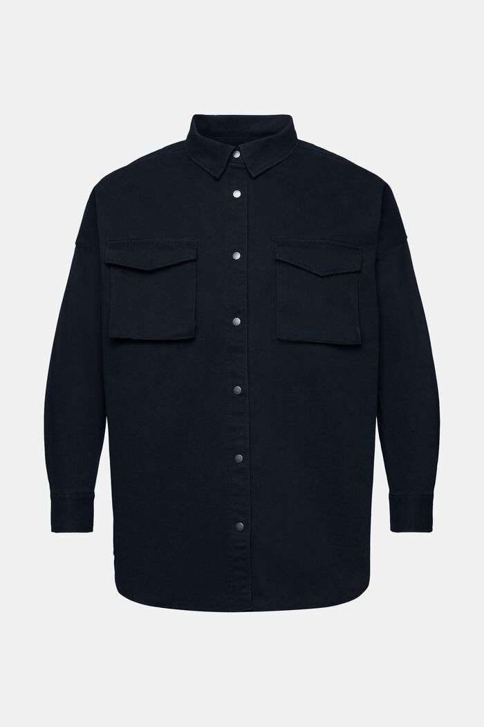 Košilová halenka s dlouhým rukávem, BLACK, detail image number 6