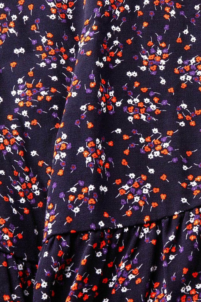 Dámské midi šaty s celoplošným vzorem, NAVY, detail image number 5