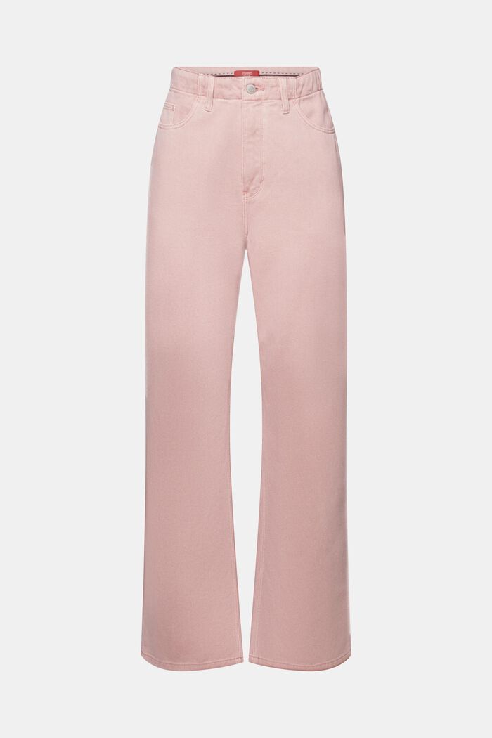 Keprové kalhoty, široké nohavice, 100 % bavlna, OLD PINK, detail image number 8