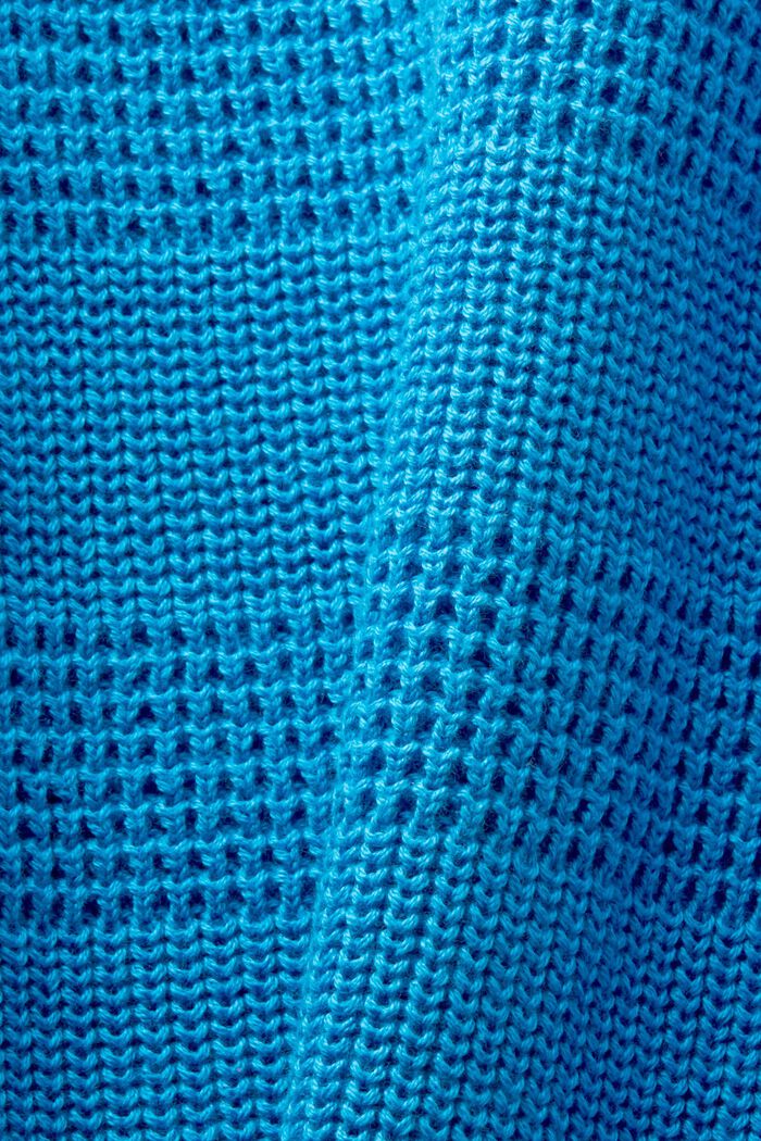 Kardigan ze strukturované pleteniny, BLUE, detail image number 5