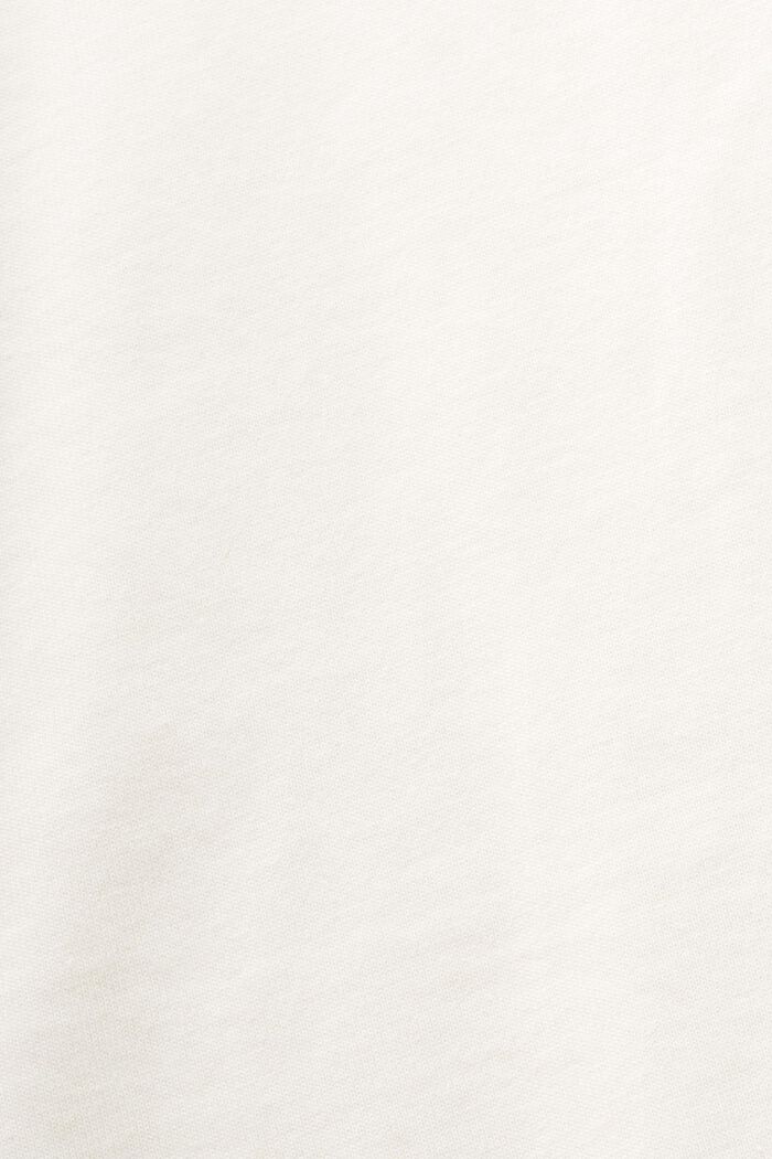 Bavlněné tričko s výstřihem ke krku a s logem, OFF WHITE, detail image number 5