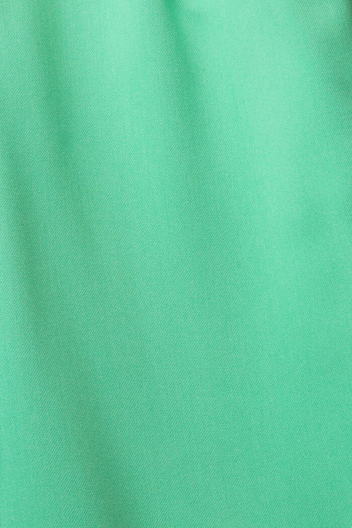Kalhotová sukně s vysokým pasem a sklady v pase, GREEN, detail image number 1