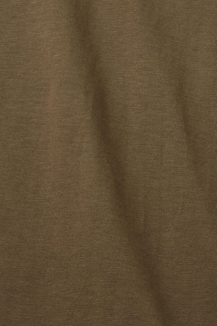 Volné tričko, 100 % bavlna, KHAKI GREEN, detail image number 5