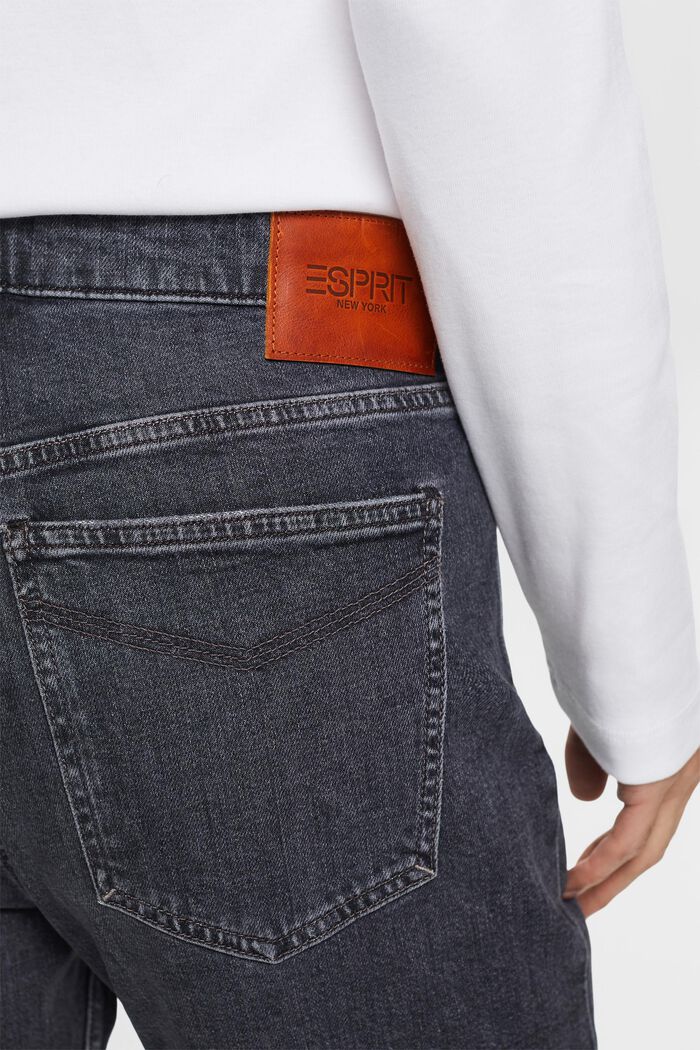 Retro pohodlné džíny se středně vysokým pasem, BLACK MEDIUM WASHED, detail image number 4