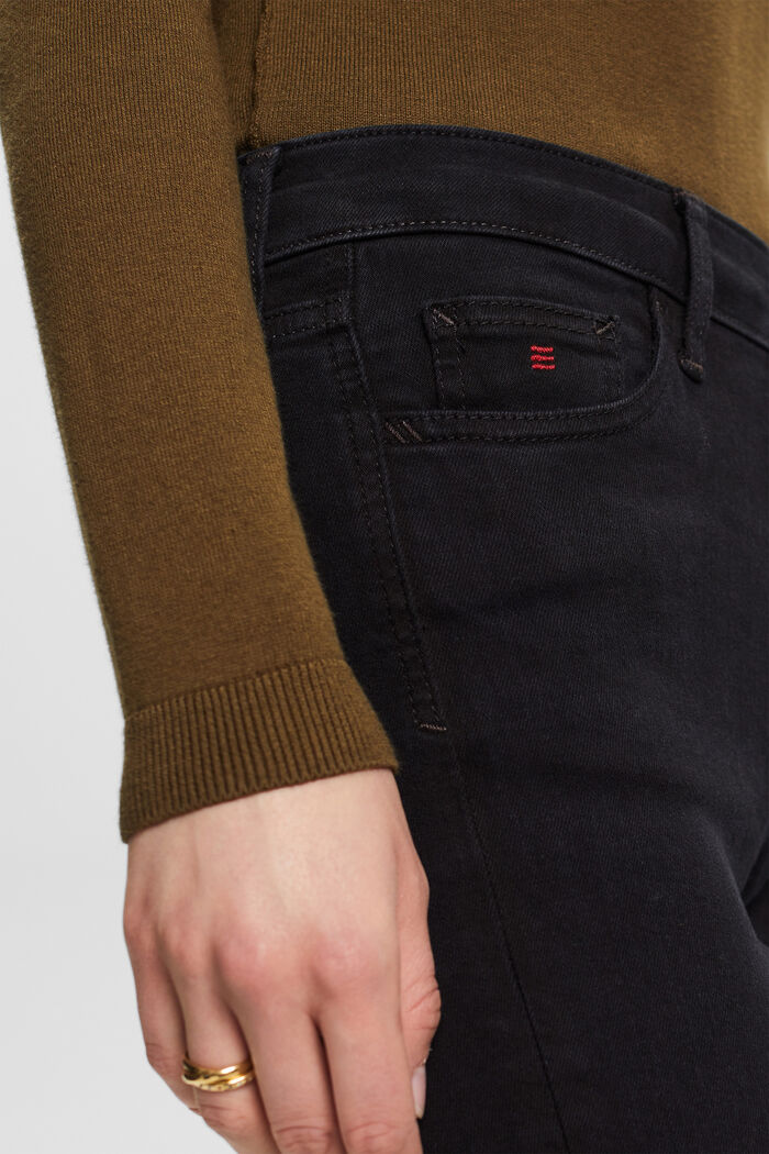 Skinny džíny s vysokým pasem, BLACK DARK WASHED, detail image number 2