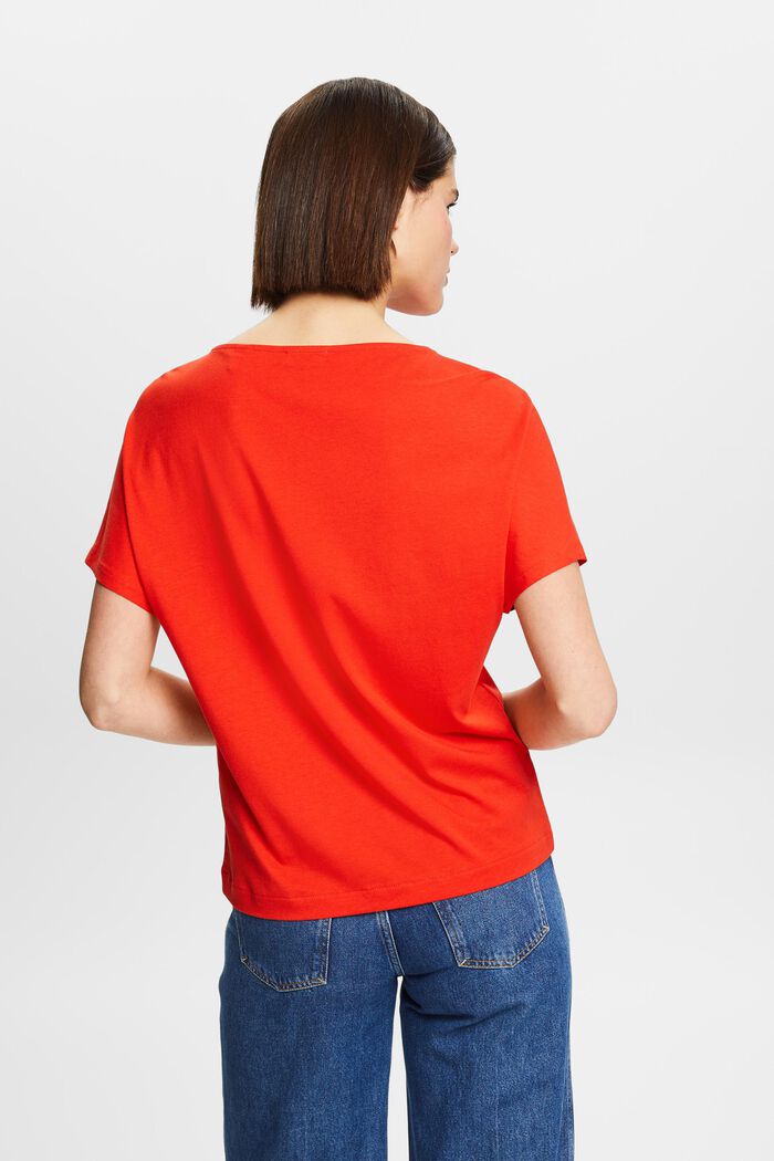 Žerzejové tričko s potiskem na předním dílu, RED, detail image number 2