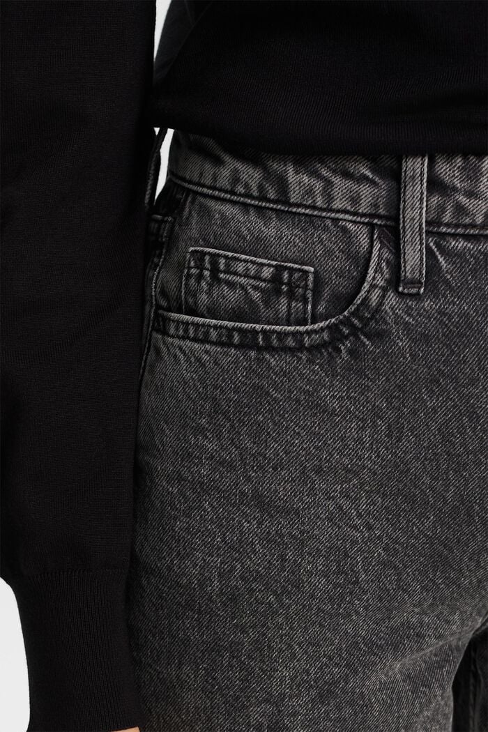 Retro džíny s vysokým pasem a širokými nohavicemi, GREY DARK WASHED, detail image number 2