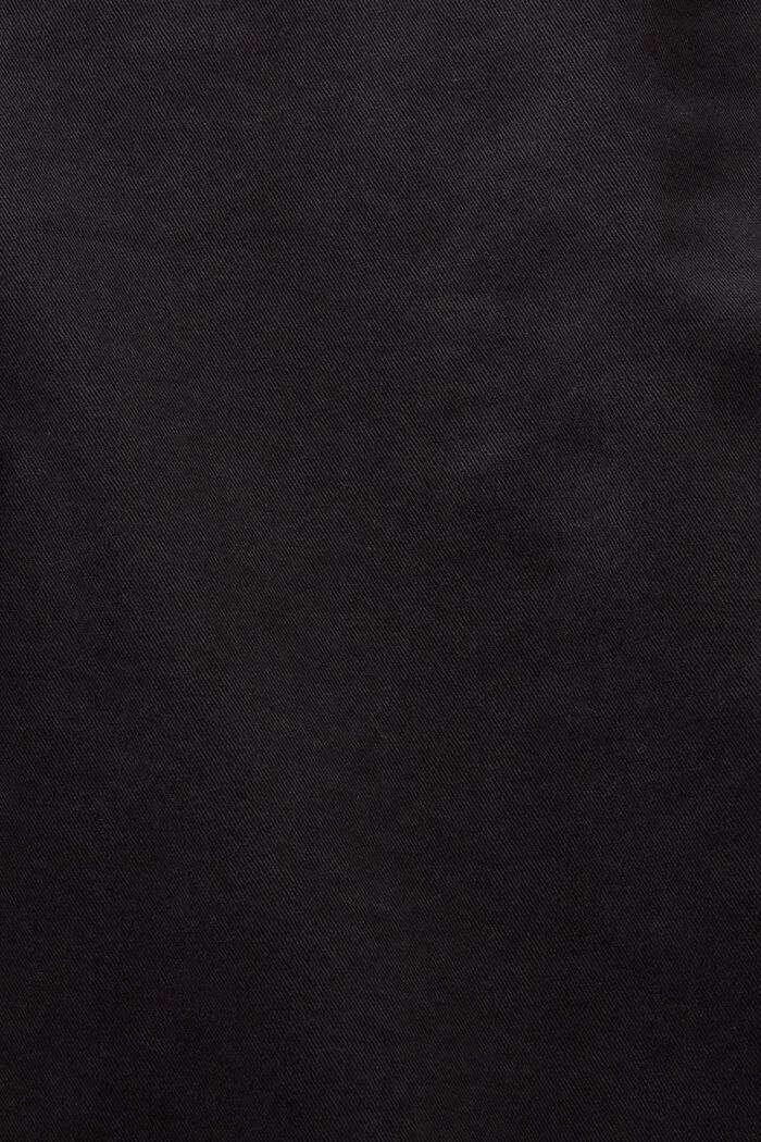 Strečové kalhoty chino, směs s bavlnou, BLACK, detail image number 6
