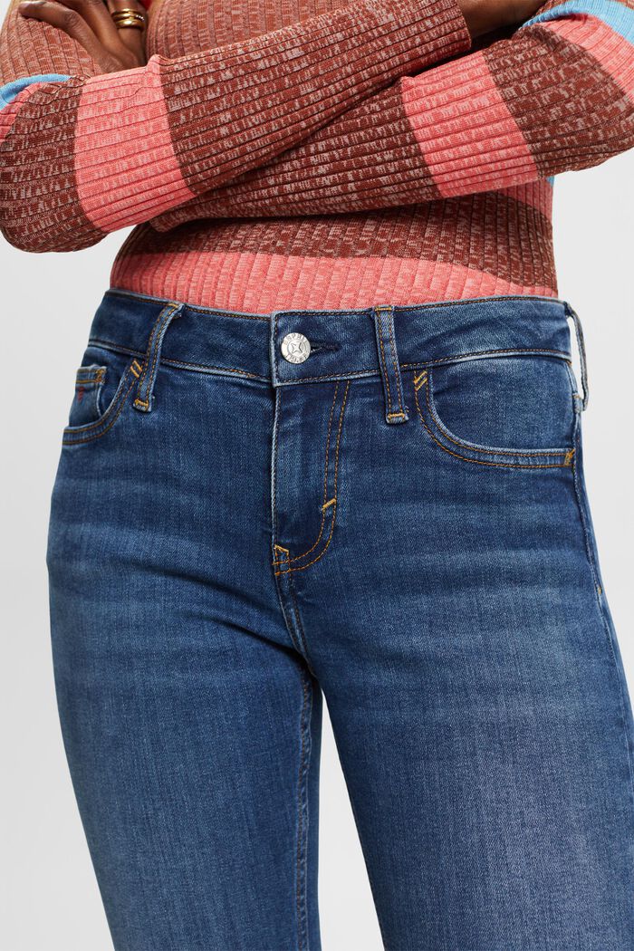 Skinny džíny se střední výškou pasu, BLUE MEDIUM WASHED, detail image number 2