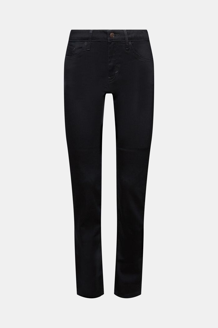 Strečové džíny Slim Fit se středně vysokým pasem, BLACK RINSE, detail image number 7