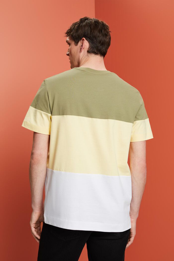 Tričko s bloky barev, 100% bavlna, LIGHT KHAKI, detail image number 3