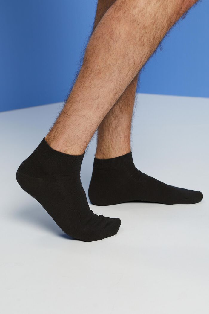 5 párů nízkých ponožek, ze směsi s bavlnou, BLACK, detail image number 1