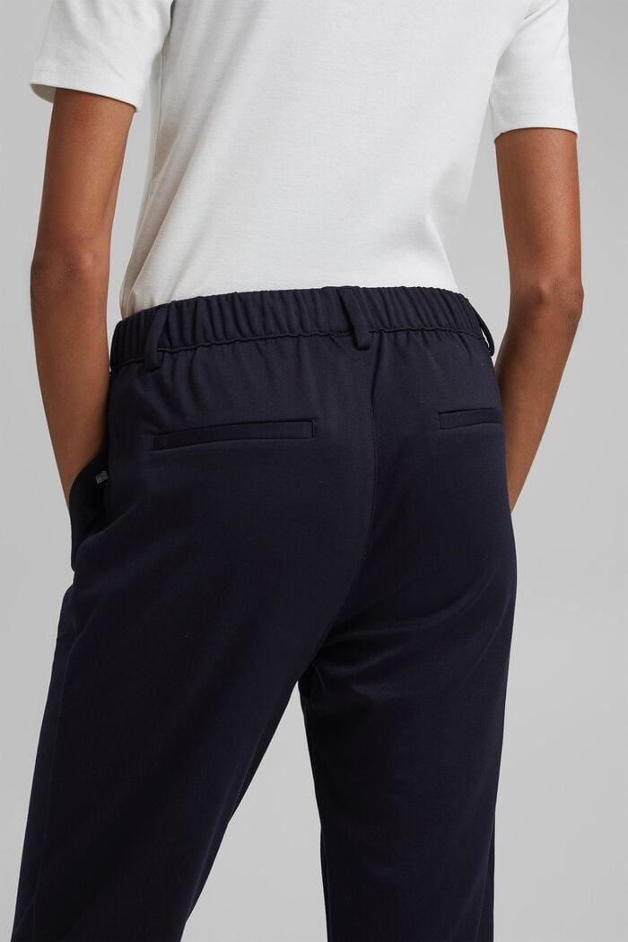 Strečové kalhoty s gumou v pase, DARK BLUE, detail image number 5