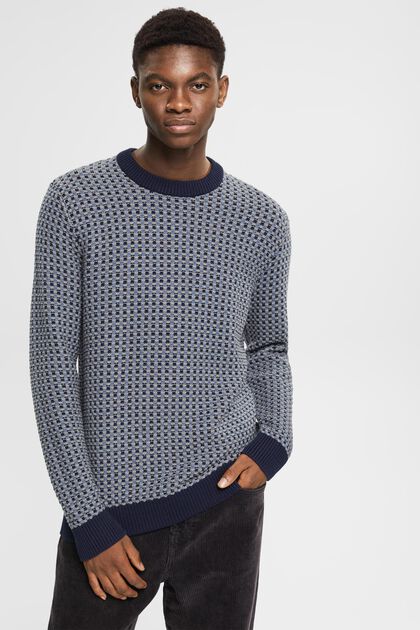 Barevný pletený pulovr