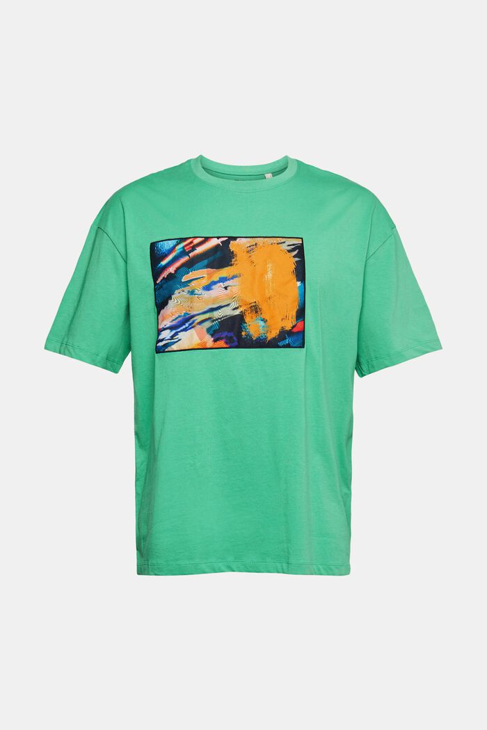 Žerzejové tričko s velkou nášivkou, GREEN, detail image number 6
