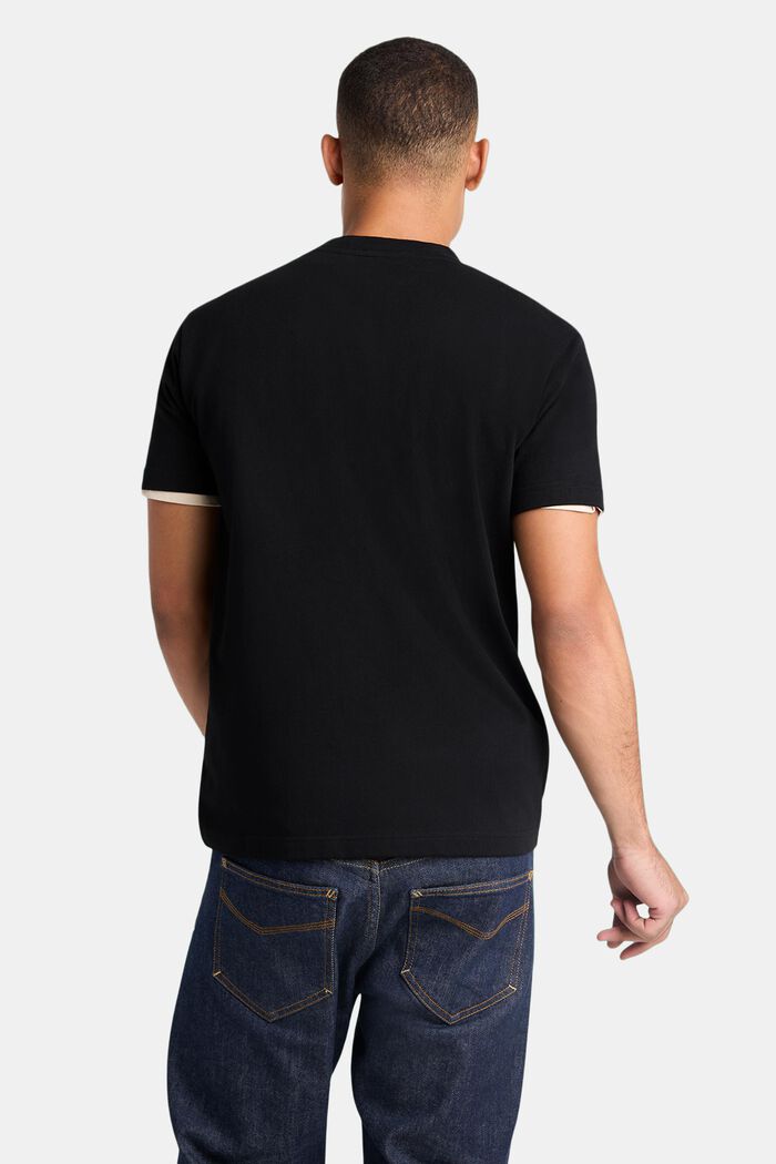 Unisex tričko s logem, z bavlněného žerzeje, BLACK, detail image number 3