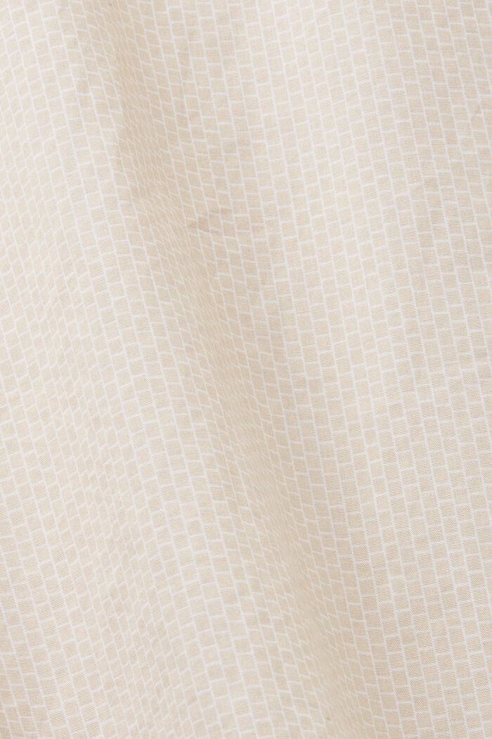 Tričko z bavlněného popelínu, SAND, detail image number 4