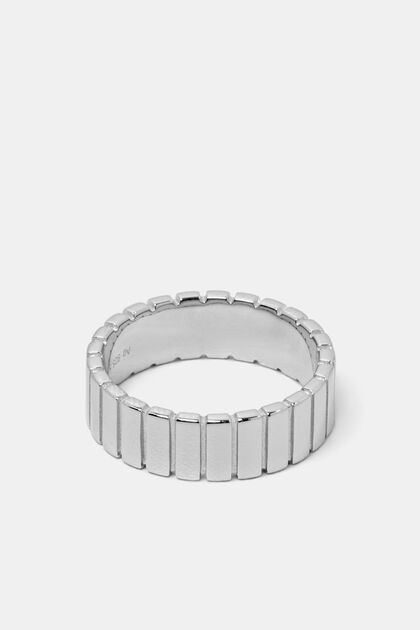 Vroubkovaný prsten, sterlingové stříbro
