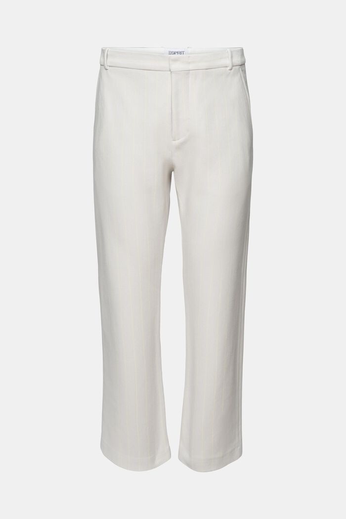 Oblekové kalhoty s vlasovým proužkem, z piké, LIGHT GREY, detail image number 7