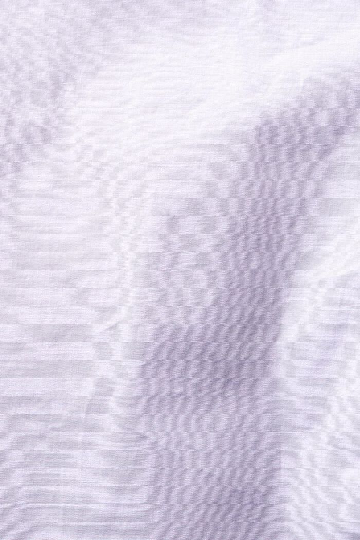 Propínací košile z bavlněného popelínu, LAVENDER, detail image number 5