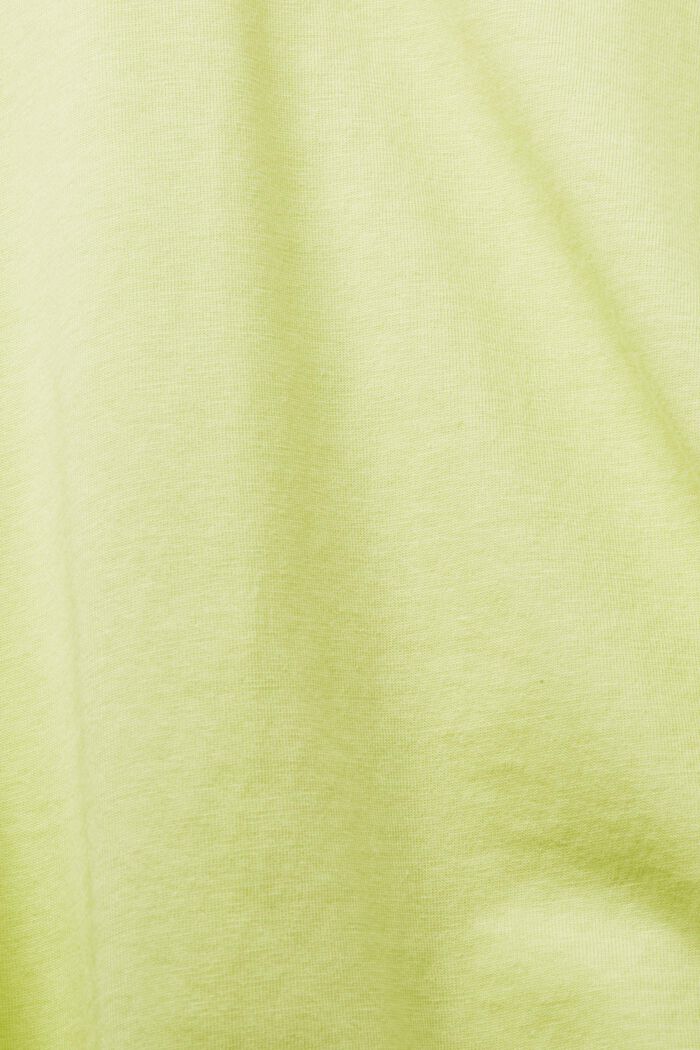 Zkrácené tričko oversize, 100% bavlna, LIME YELLOW, detail image number 5