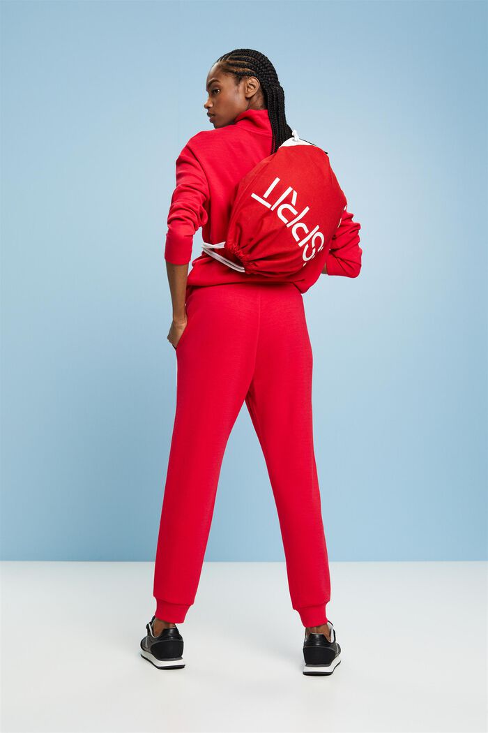 Sportovní teplákové kalhoty, LENZING™ ECOVERO™, RED, detail image number 2