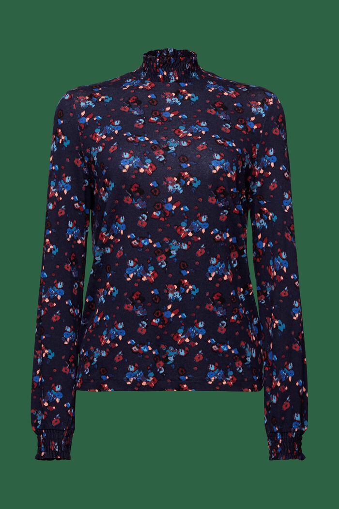 Tričko s dlouhým rukávem a s LENZING™ ECOVERO™, DARK BLUE, detail image number 5