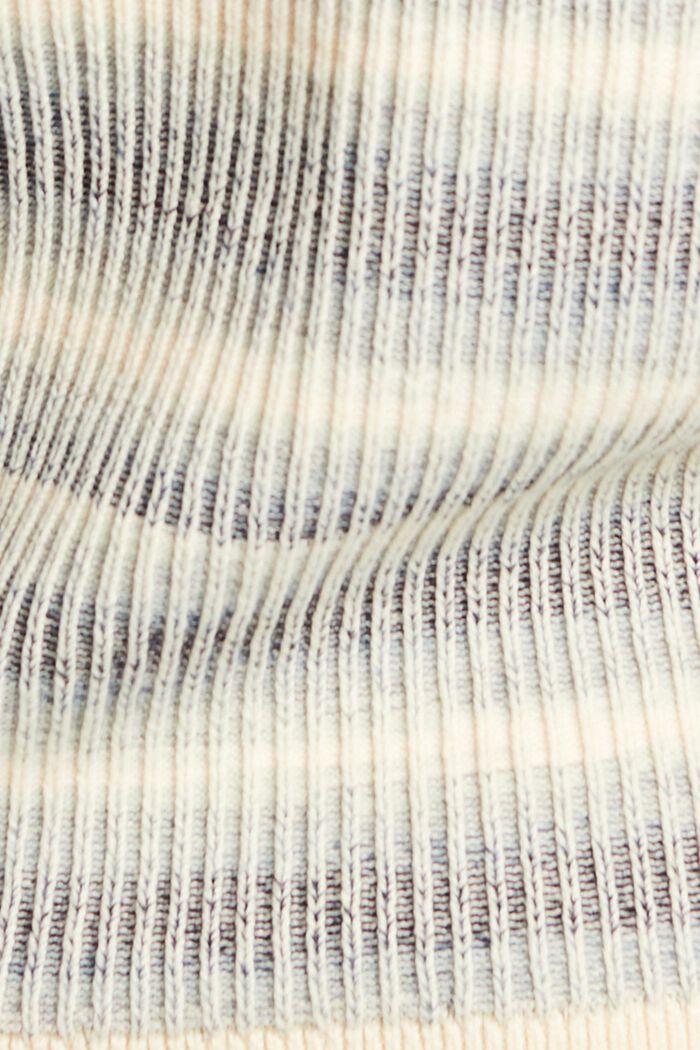 Pulovr z žebrové pleteniny, s kulatým výstřihem, PETROL BLUE, detail image number 5