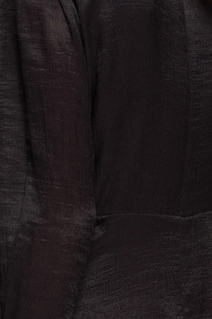 Midi šaty s asymetrickým lemem, BLACK, detail image number 5