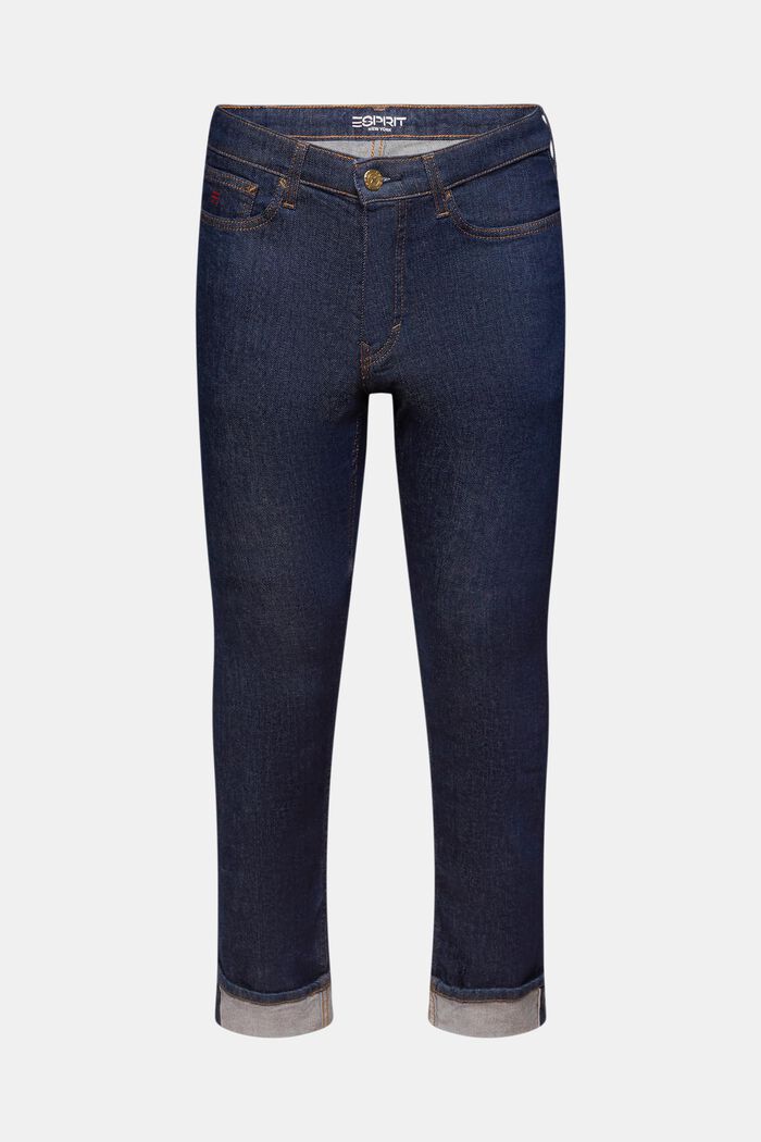 Slim džíny se střední výškou pasu, BLUE RINSE, detail image number 7