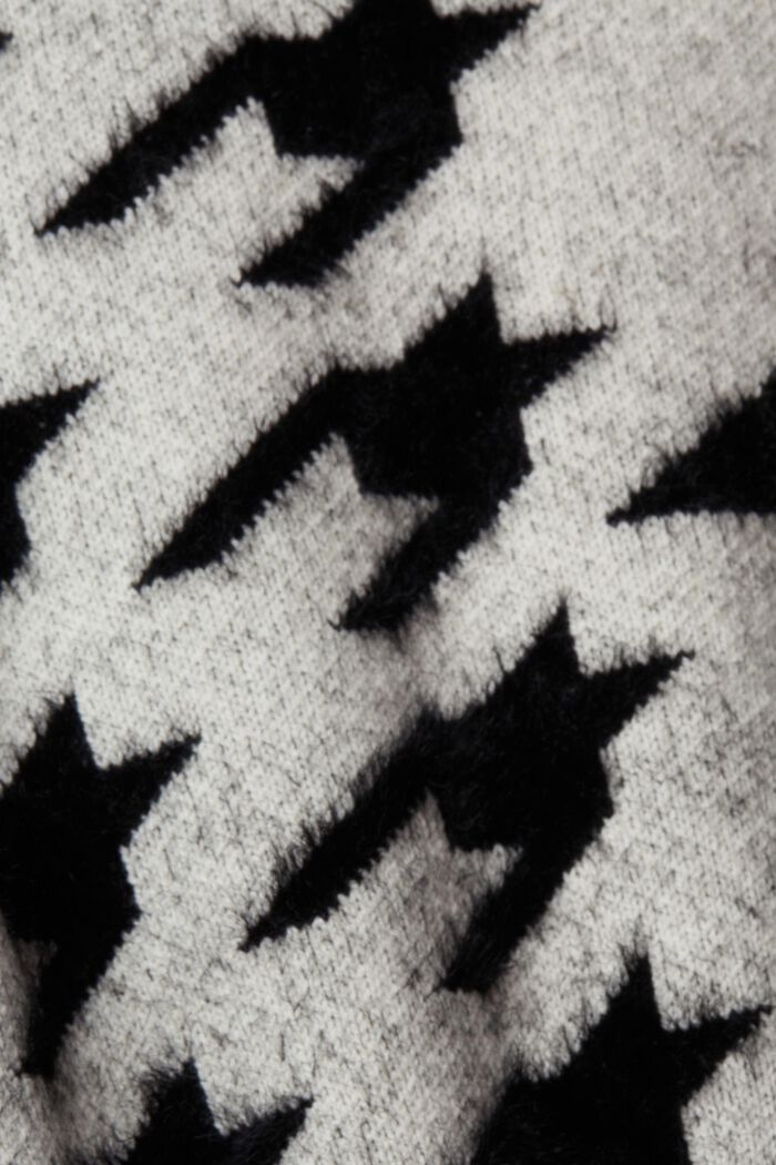 Vzorovaná vesta s vlnou, BLACK, detail image number 4