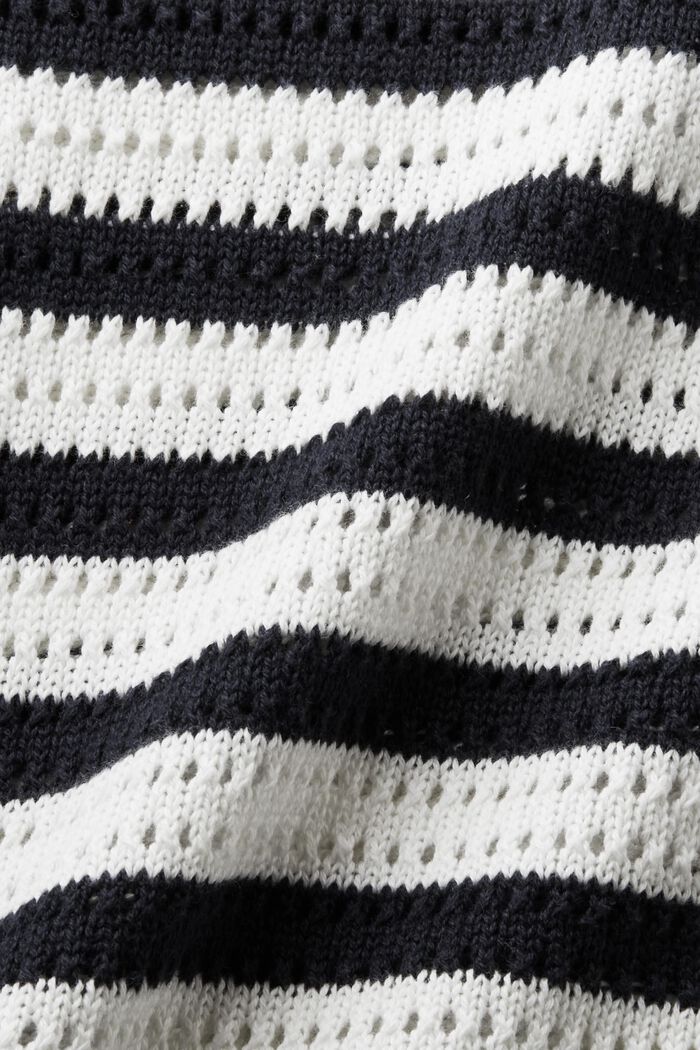 Pruhovaný pulovr z volné pleteniny, OFF WHITE, detail image number 5