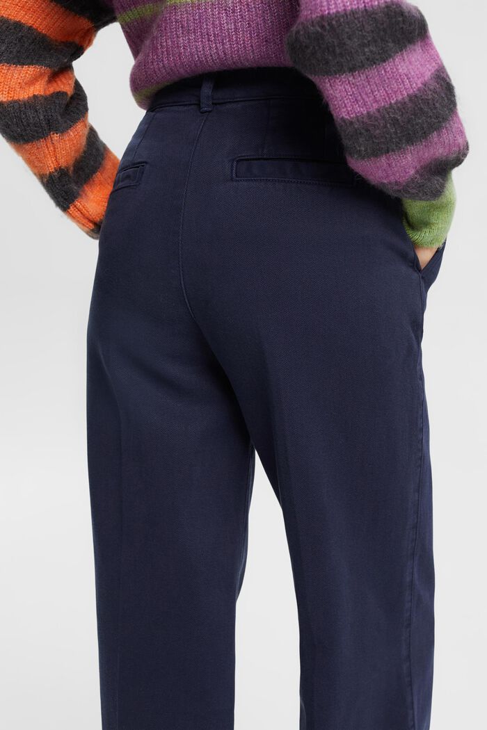 Kalhoty s širokými nohavicemi a s podílem konopí, NAVY, detail image number 0
