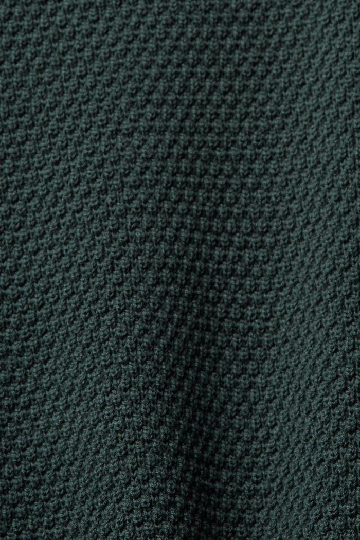 Pulovr bez rukávů, směs s bavlnou, DARK TEAL GREEN, detail image number 1
