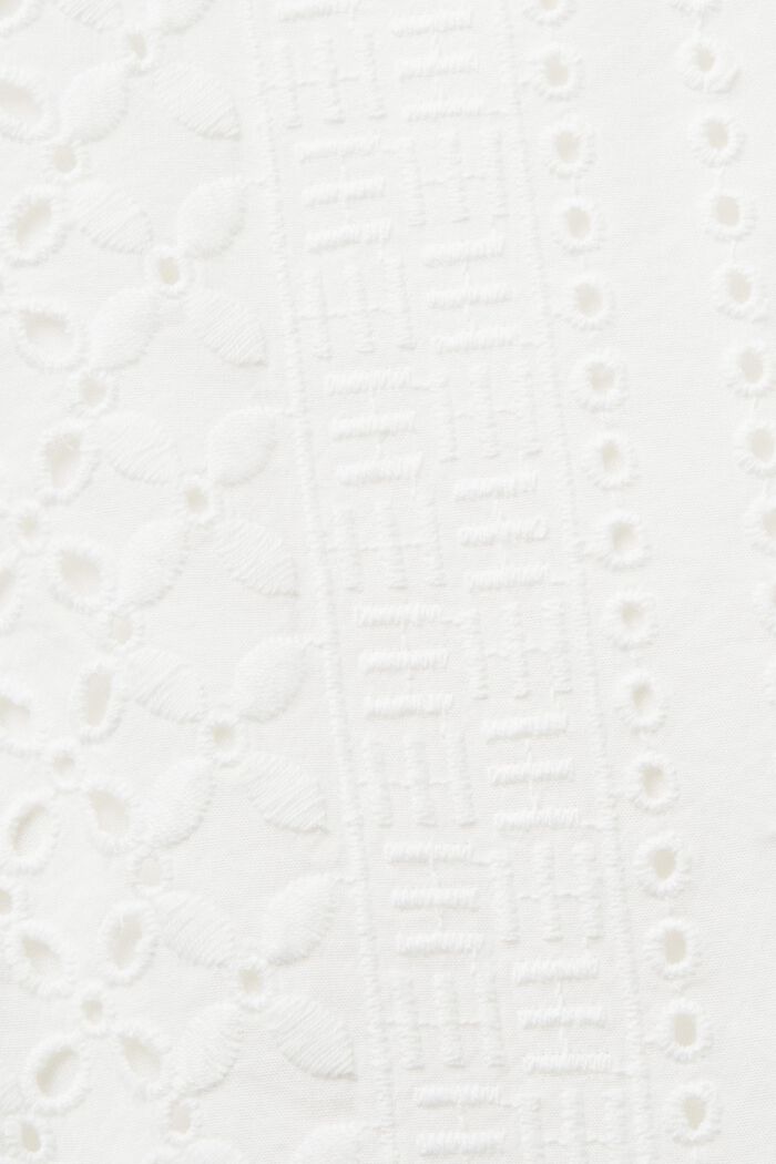 Zkrácený top s výšivkou, LENZING™ ECOVERO™, WHITE, detail image number 4