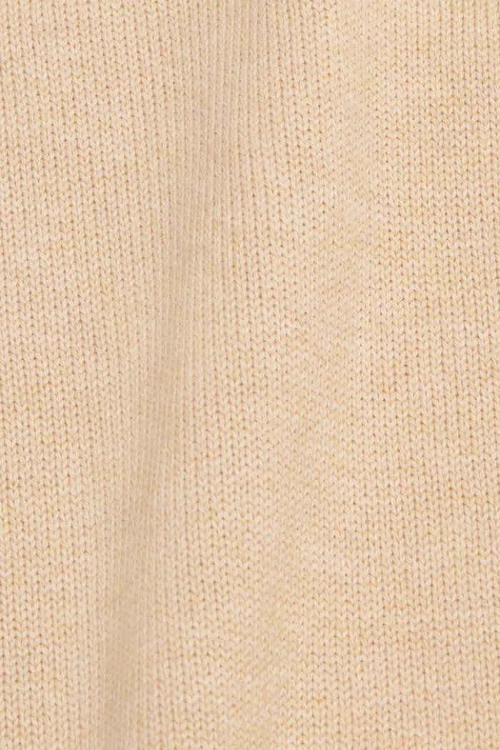 Pulovr z pleteniny z udržitelné bavlny, BEIGE, detail image number 1