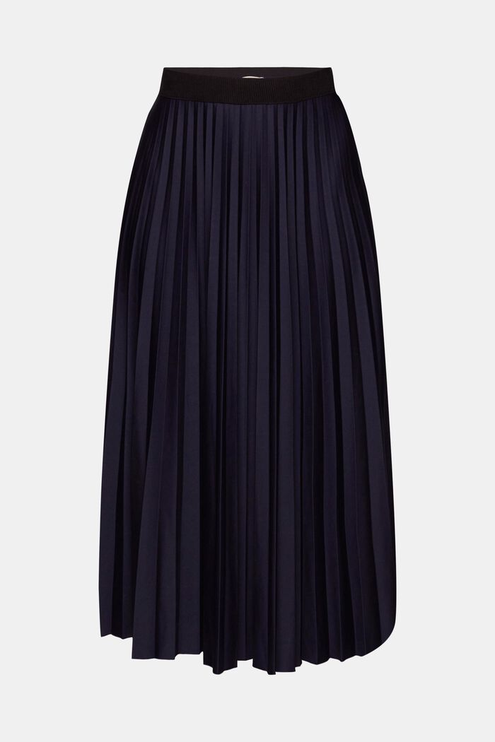 Plisovaná midi sukně, NAVY, detail image number 5